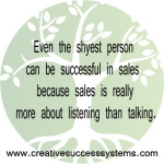 shyness and sales